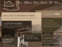 Tablet Screenshot of monarchhomes.ca